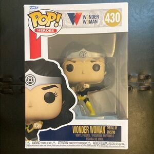 Funko Pop Heroes Wonder Woman Figure with Black and Yellow Outfit